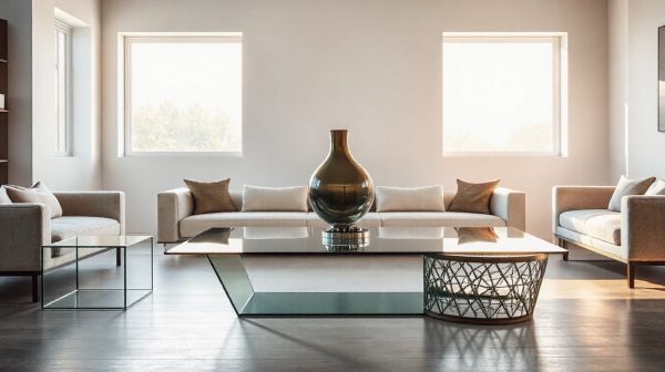 Choisir une table basse en verre : 5 styles tendance pour votre salon